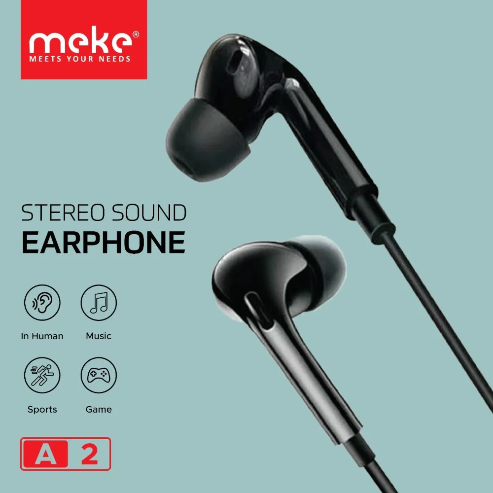 MEKE A2 Stereo Sound Wired Earphone
