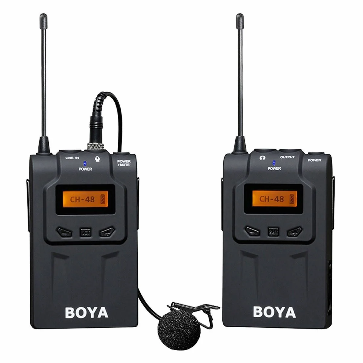 BOYA BY-WM6 UHF Professional Omni-Directional Wireless Lavalier Microphone System for DSLR Camera/ Camcorder