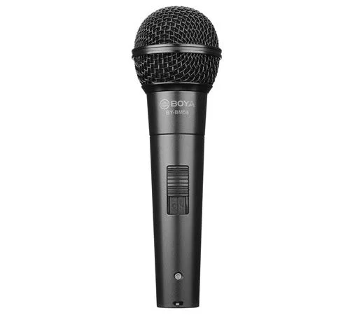 Boya BY-BM58 Professional Cardioid dynamic microphone with 5 meter XLR cable, Microphone mount For Vocal or Singing Recording Live Audio Recording