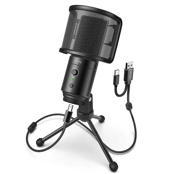 Fifine K683A Type-C USB Mic with Pop Filter