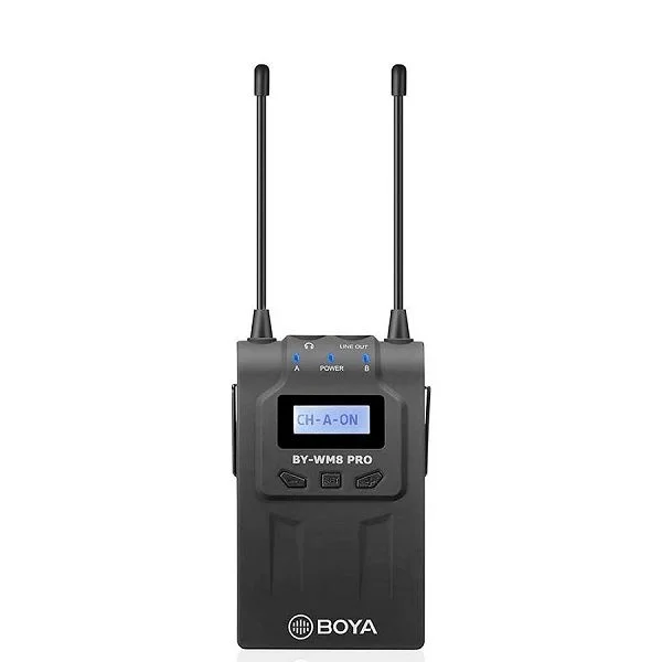 BOYA RX8 Pro Dual-Channel Camera-Mount Wireless Receiver (556 to 595 MHz)