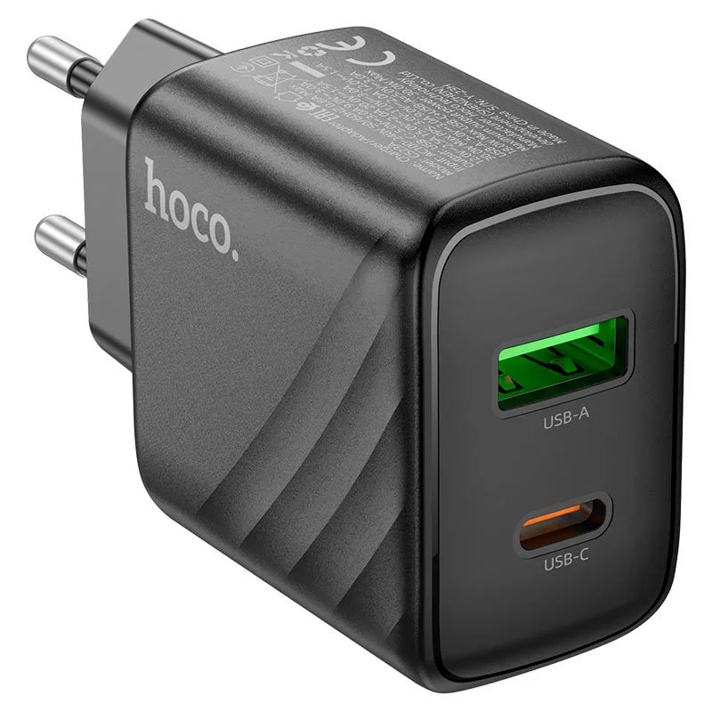 Hoco  CS23A Sunlight PD30W + QC3.0 EU Wall charger Without Cable
