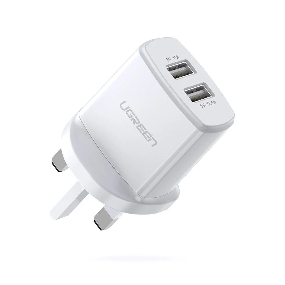 UGREEN 17W 2 Port USB Wall Charger (UK Plug)