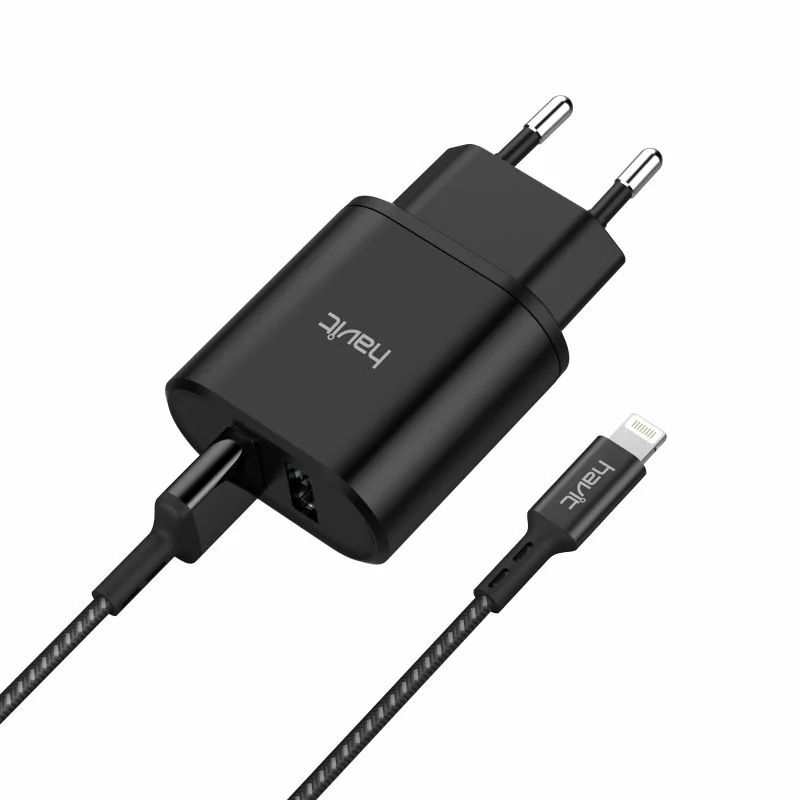 HAVIT HV-ST822 2 in 1 USB charge kit with USB to lightning cable