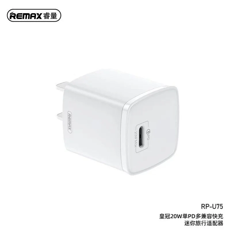 Remax Crown Mini RP-U75 EU 20W Single PD Multi Compatible Fast Charger