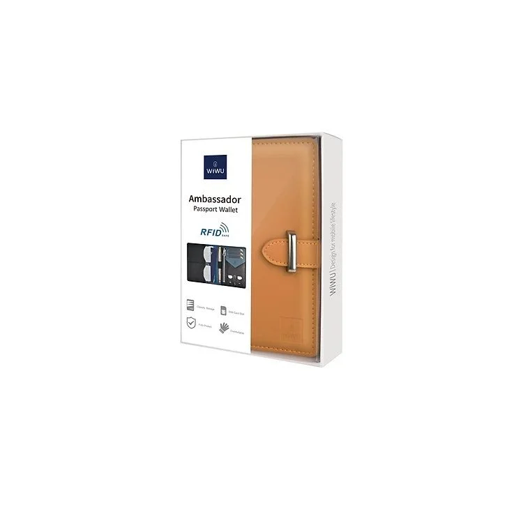 WiWU Ambassador Passport Wallet for Cards Papers Airline Tickets