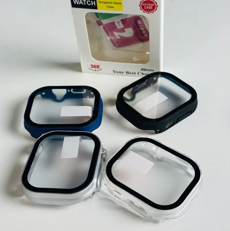 Watch Ultra 49mm Smart Watch Case With Premium Tempered Glass 