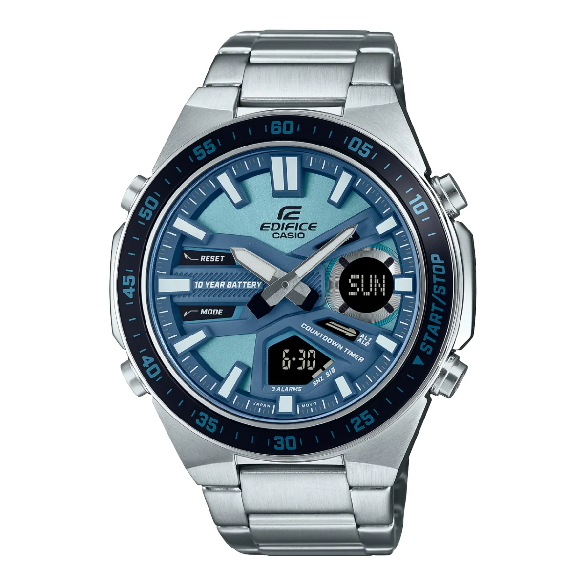 Casio Edifice Analog-Digital Blue Dial Men's Watch| EFV-C110D-2B