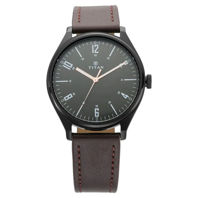 Titan Workwear NS1802NL01 Men's Minimalist Zen Watch Black