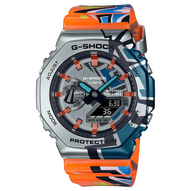 Casio G-Shock GM-2100 Series Analog Digital Watch (GM-2100SS-1A)