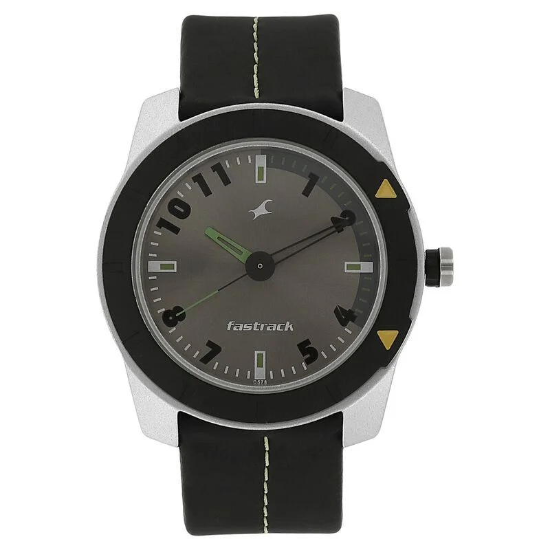 Fastrack Quartz Analog Grey Dial Plastic Strap Watch for Guys (NS3015AL02)