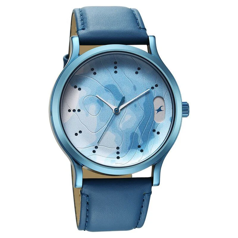 Fastrack Urban Camo Blue Dial Watch for Guys (3296QL01)