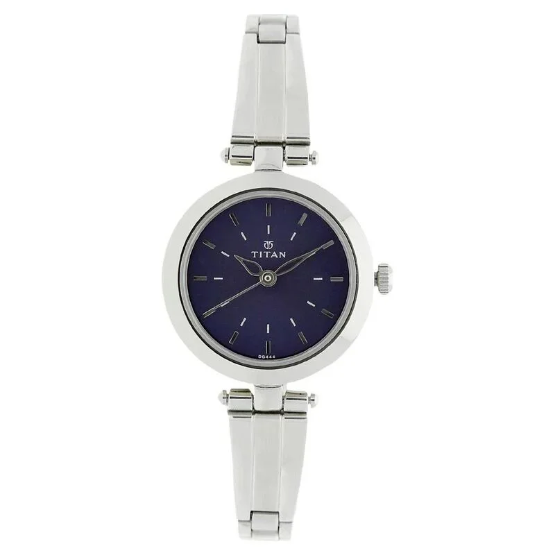Titan Karishma NS2574SM01 Blue Dial Analog Stainless Steel Strap Watch for Women