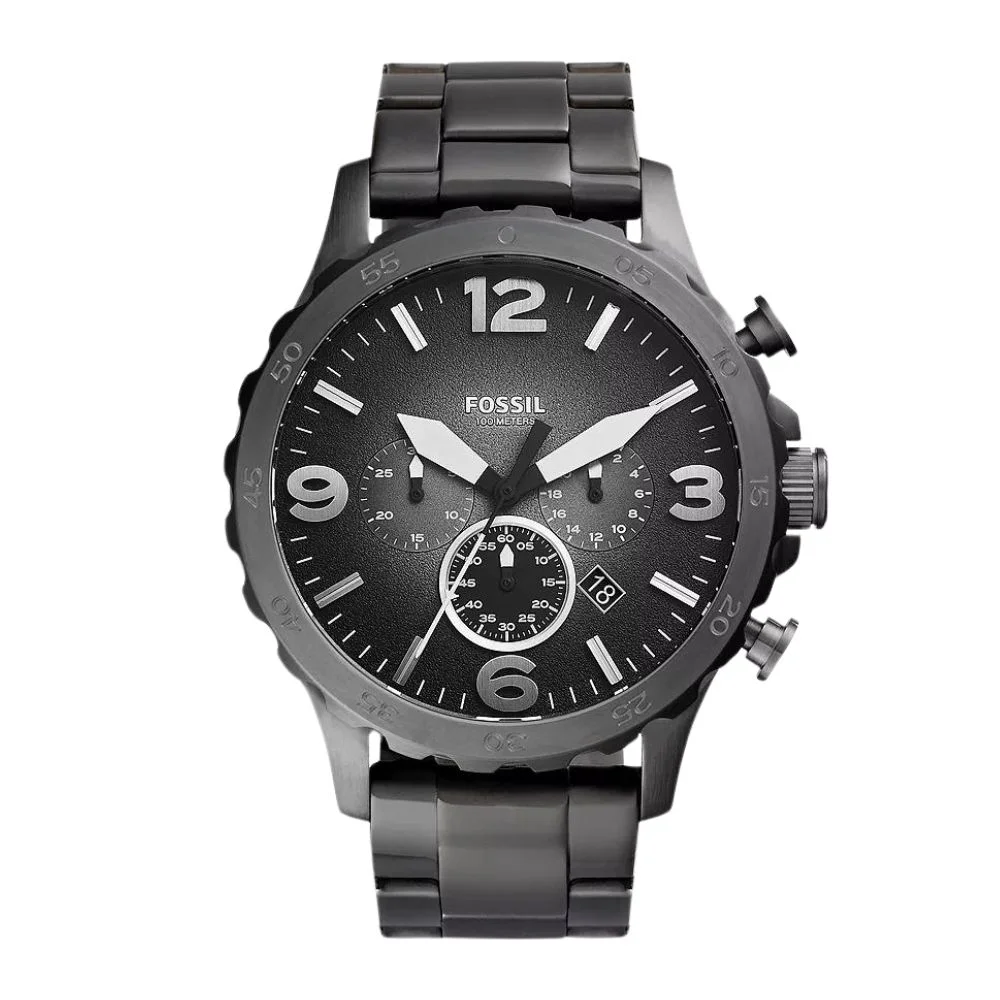 Nate Chronograph Smoke Stainless Steel Watch (JR1437)
