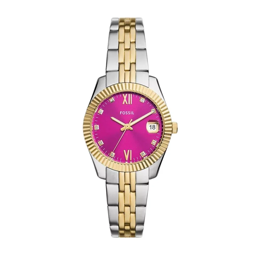 Scarlette Three-Hand Date Two-Tone Stainless Steel Watch (ES5337)