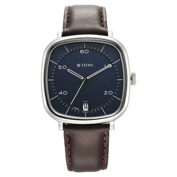Titan Neo Curve Quartz Analog with Date Blue Dial Watch (NS1885SL03)