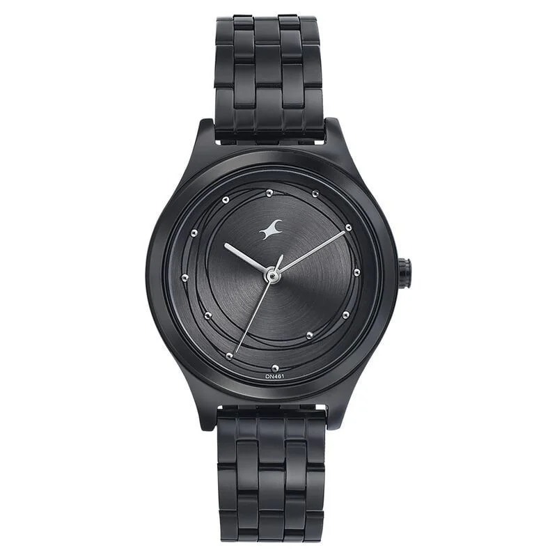 Fastrack Style Up Grey Dial Stainless Steel Strap Watch for Girls (NS6152NM01)