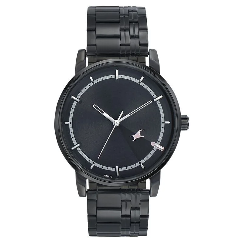 Fastrack Style Up Grey Dial Stainless Steel Strap Watch for Guys (3278NM01)