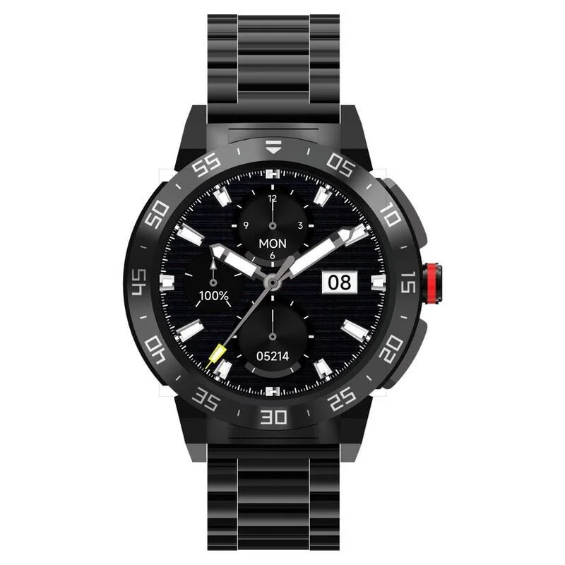 Fastrack Magnus FX3 Luxury Metal Smartwatch Premium Top Ring Design comes with High Definition 3.7 cm UltraVU Display (38143KM01)