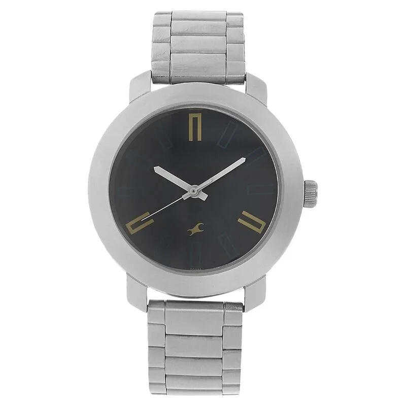 Fastrack Quartz Analog Blue Dial Stainless Steel Strap Watch for Guys (NS3120SM02)
