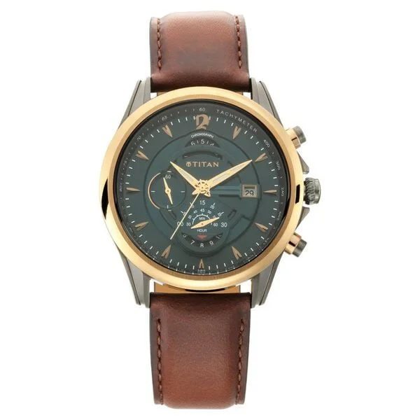 Titan Men's Maritime Pro Lateen Sail Chronograph Watch (NS1830KL02)