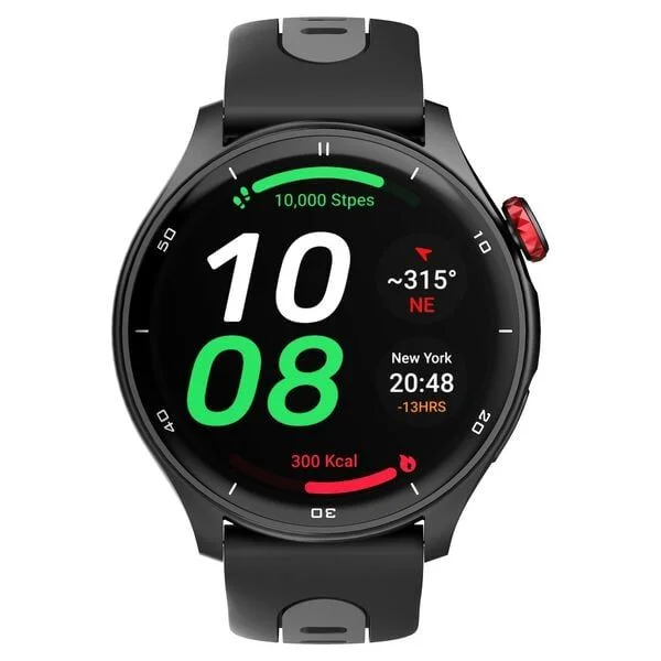 Titan Celestor Advanced GPS & Barometer 3.6 CM AMOLED Display with AOD, Piezoelectric Functional Crown Black Eclipse (90206AP01)