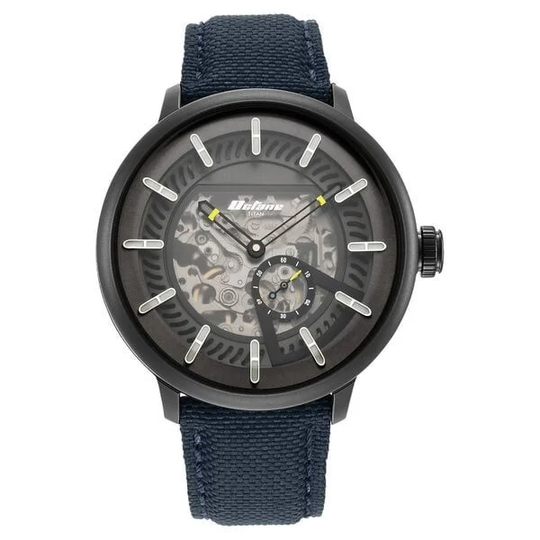 Titan Octane Aerobatics Mechanical Analog Black Dial Nylon Strap Watch for Men (NS1858NL01)
