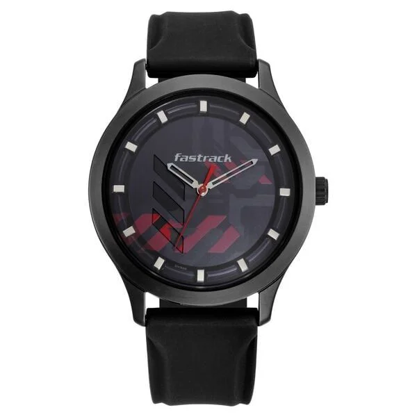 Fastrack Gamify Quartz Analog Grey Dial Silicone Strap Watch for Guys (NS3250NP01)