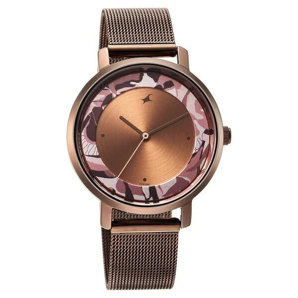 Fastrack Urban Camo Brown Dial Watch for Girls - 6287QM01