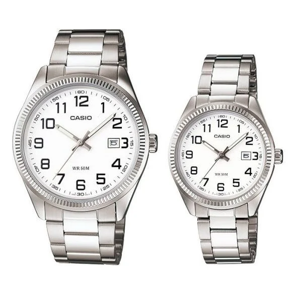 Casio Couple Watch- Gents &amp; Ladies (MTP/LTP-1302D-7B)