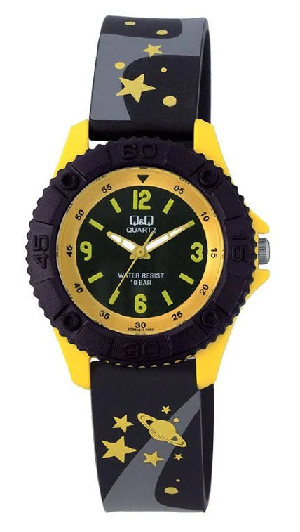 Kids Waterproof Watch in Black [VQ96J017Y]