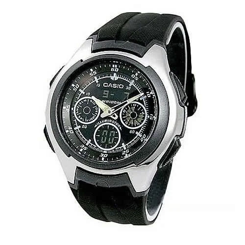 Casio Analog &amp; Digital Wrist Watch For Men (AQ-163W-1B1V)