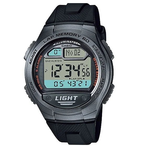 Dual Time Digital Watch for men by Casio (W-734-1AV)