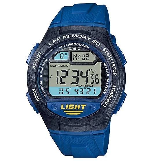 Illuminator Dual Time Watch for men by Casio (W-734-2AV)