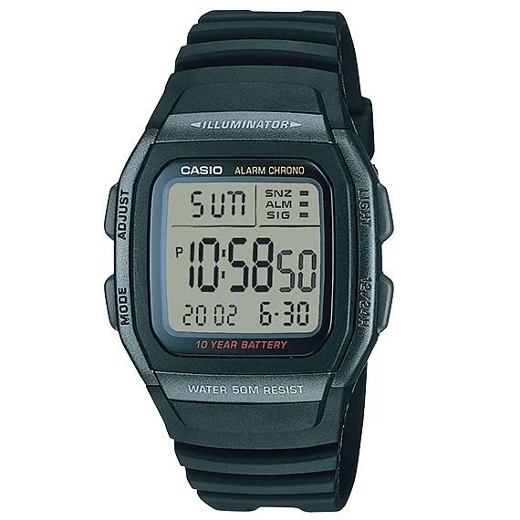 Casio Alarm Chrono Digital watch for men (W-96H-1BV)
