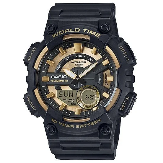 Gents watches with telememo by Casio (AEQ-110BW-9AV)