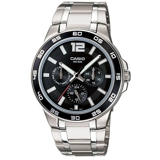 Casio multi-hand watches for men (MTP-1300D-1AV)