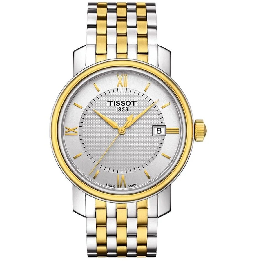 Tissot Bridgeport Gold Plated Watch - T0974102203800