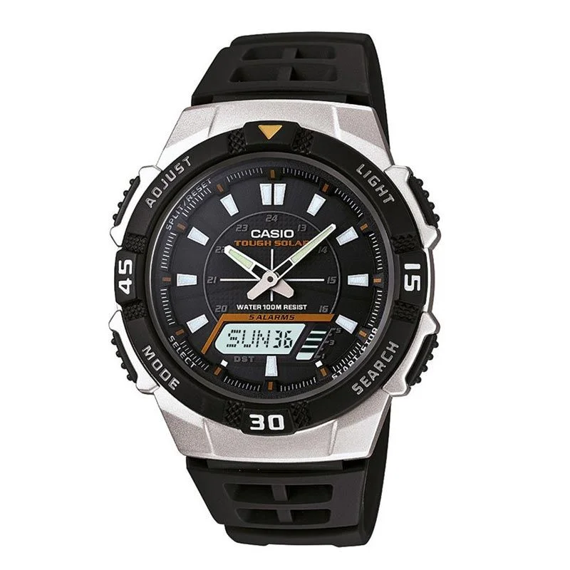 Casio Dual Time (Analog+Digital) Men's AQ-S800W-1EV Black Resin Quartz Watch