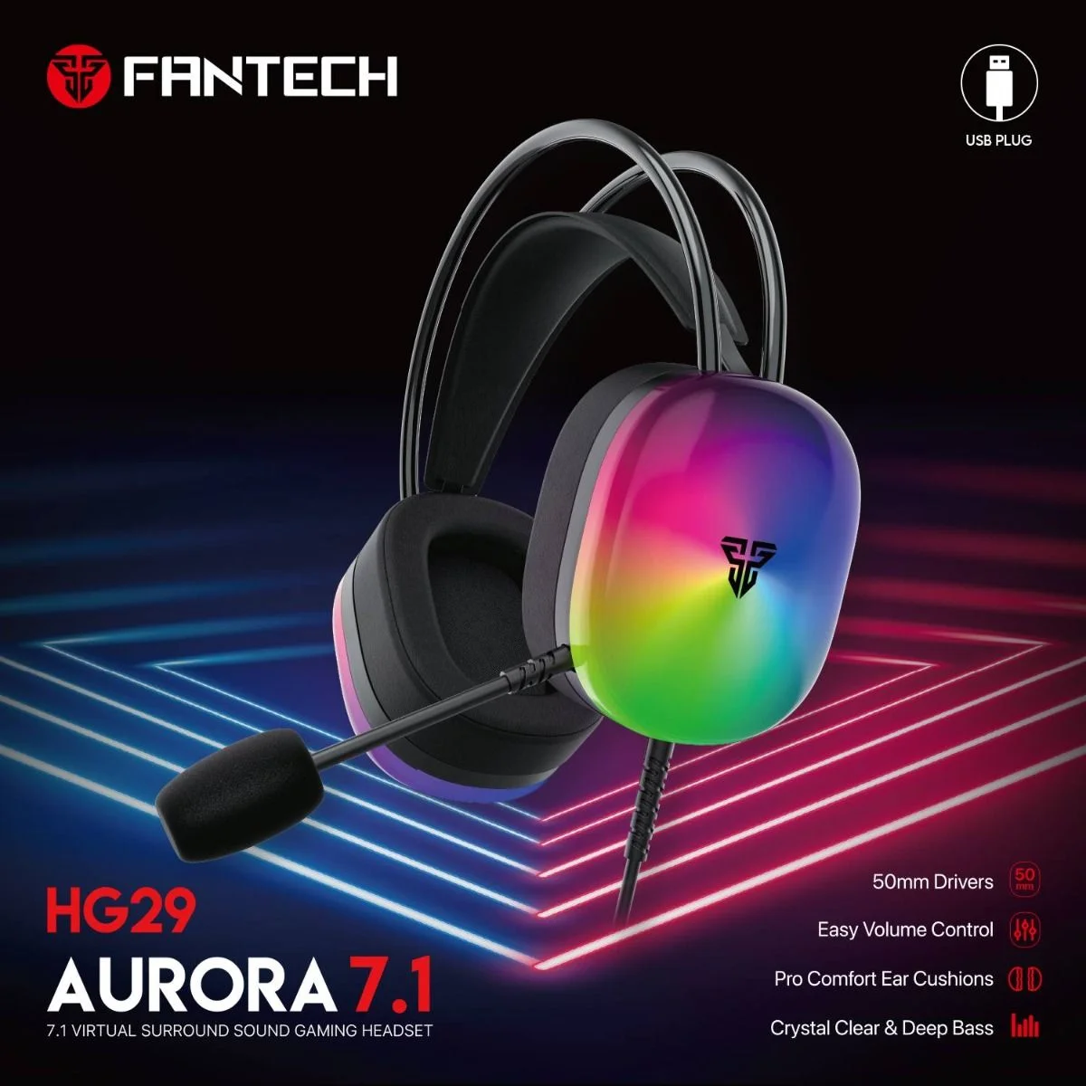 Fantech HG29 Aurora 7.1 USB Gaming Headset