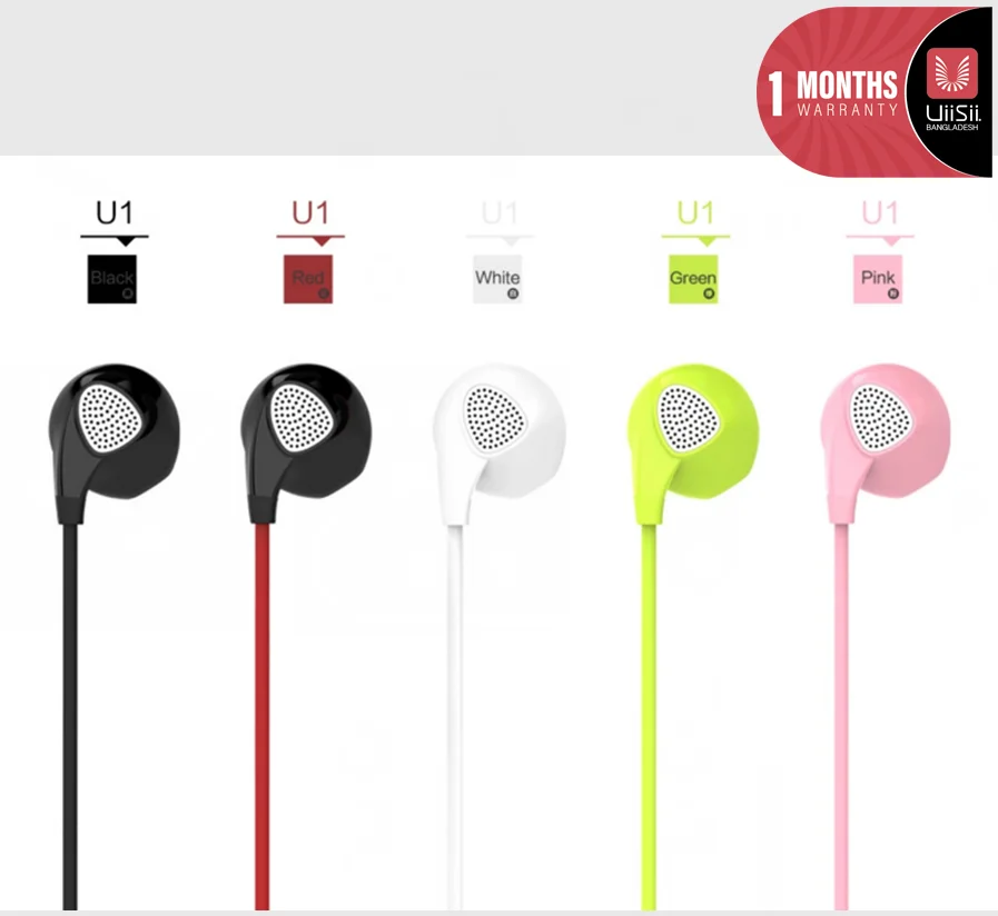 UiiSii U1 In-ear Wired Earphones with Mic