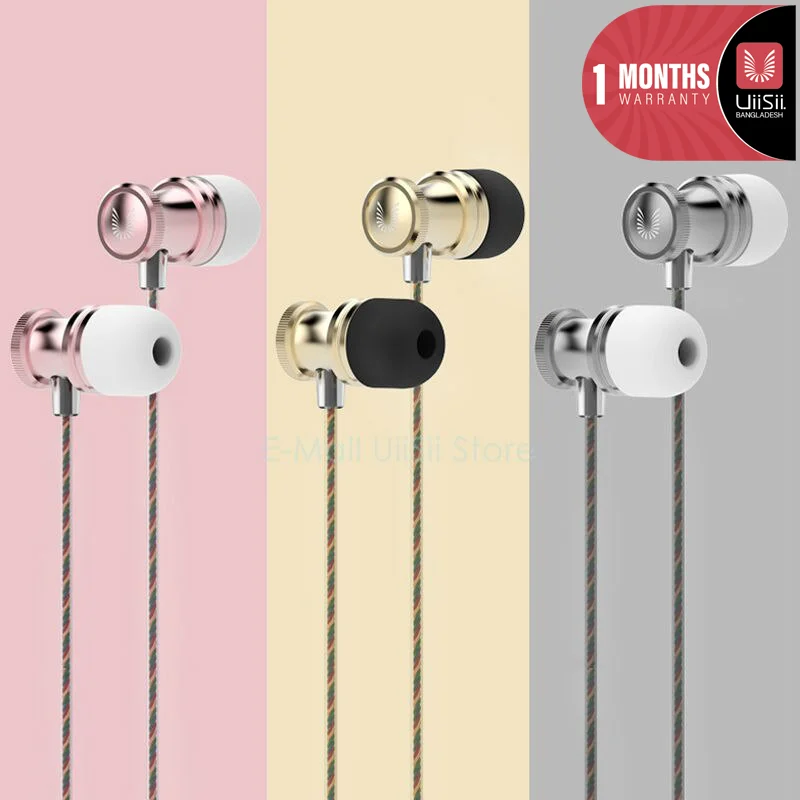 UiiSii US80 Stylish Audio Bass Hifi Headphones with Mic