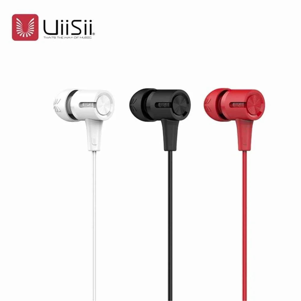 UIISII U7 Hybrid Technology Units Earbuds HIFI Triple Driver In-Ear Earphone Headset Stereo with Microphone