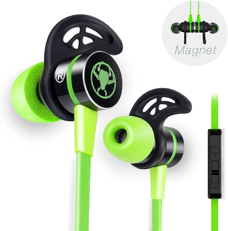 PLEXTONE G20 Magnetic 3.5 mm Wired Control Noise Cancelling Earphone With Mic, In-Ear Stereo Bass for PSP Gaming , Music and Sport CE, FC, ROHS Certified