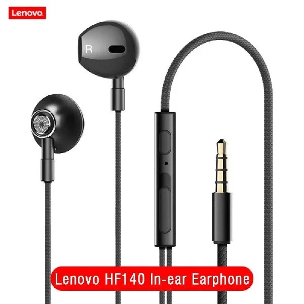 Lenovo HF140 Wired Half In-Ear Headphones ? Black