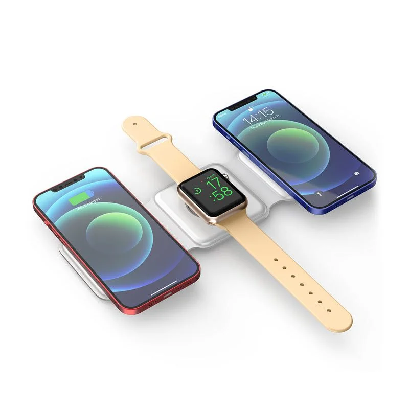 WiWU Power Air 3 in 1 Wireless Charger Powerful Magnets 15W Fast Charging Charger