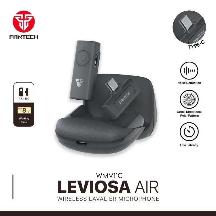 Fantech LEVIOSA AIR WMV11C Wireless Microphone for Type-C Devices (Single Mic)