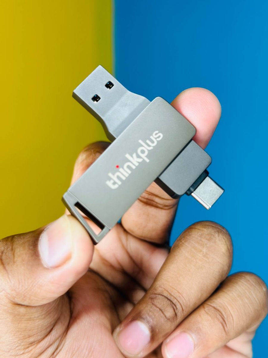 Clé USB Lenovo Thinkplus MU252 USB 3.1 + USB-C / Type-C, mémoire : 64 Go